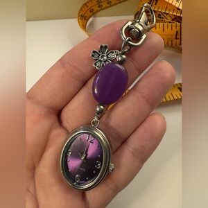 Purple Purse Charm Watch